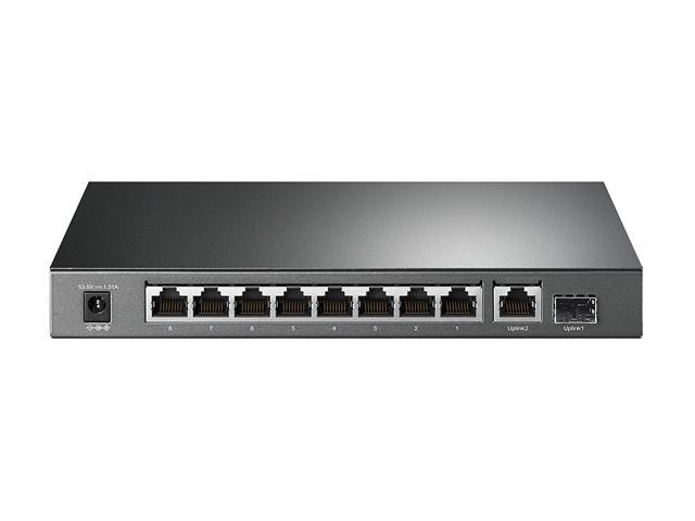 TP-Link 8 Port Gigabit PoE Switch 8 PoE+ Ports 63W W/ 1 Gigabit Port And 1 SFP Slot Desktop Plug & Play Support QoS And IGMP (TL-SG1210P)