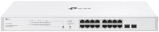 TP-Link Festa FS318G 18 Port Gigabit Smart Managed Network Switch - 16 RJ45 ports & 2 SFP slots Free Cloud Access Static Routing Vlan IGMP Snooping rack-mountable fanless Does not work w/ Omada
