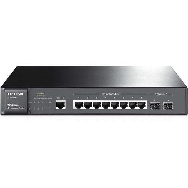 TP-Link JetStream 8-Port Gigabit L2+ Managed Switch With 2 SFP Slots - 8 Ports - Manageable - 3 Layer Supported - Modular - Optical Fiber Twisted Pair - Rack-mountable Desktop