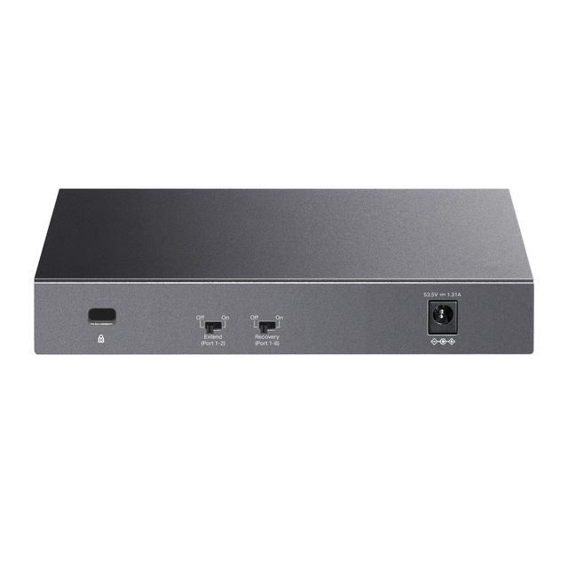 TP-Link LS108GP 8-Port PoE Gigabit Ethernet Switch 8 PoE+ Port 62W Plug & Play Extend Priority & Isolation Mode Desktop/Wall Mount Silent Operation