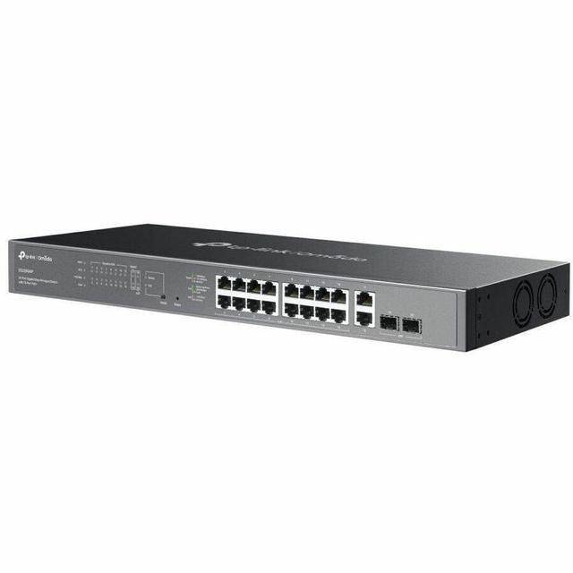TP-Link Omada 20-Port Gigabit Easy Managed Switch With 16-Port PoE+ - 18 Ports - Manageable - Gigabit Ethernet - 10/100/1000Base-T 1000Base-X - 2 Layer Supported - 2 SFP Slots - 289.70 W Power Consum