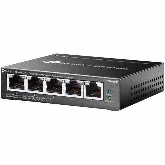 TP-Link Omada 5-Port Gigabit Easy Managed Switch - 5 Ports - Manageable - Gigabit Ethernet - 10/100/1000Base-T - 2 Layer Supported - 65 W PoE Budget - Twisted Pair - PoE Ports - Desktop Wall Mountabl
