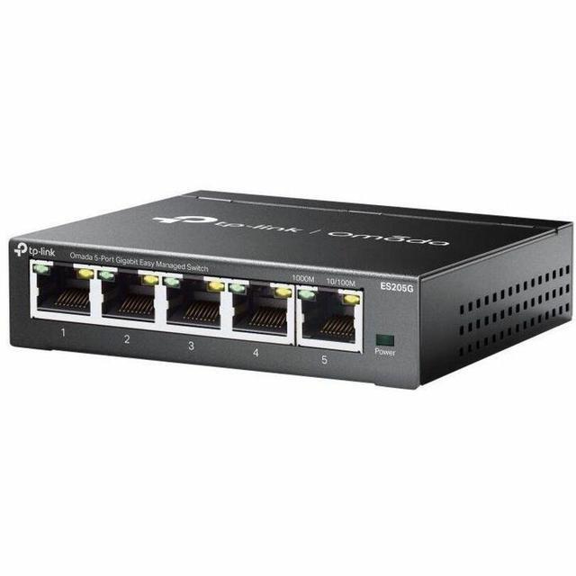 TP-Link Omada 5-Port Gigabit Easy Managed Switch - 5 Ports - Manageable - Gigabit Ethernet - 10/100/1000Base-T - 2 Layer Supported - Twisted Pair - Desktop Wall Mountable