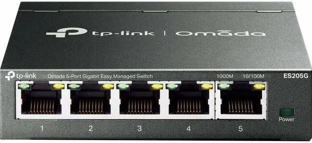 TP-Link Omada 5-Port Gigabit Easy Managed Switch - 5 Ports - Manageable - Gigabit Ethernet - 10/100/1000Base-T - 2 Layer Supported - Twisted Pair - Desktop Wall Mountable