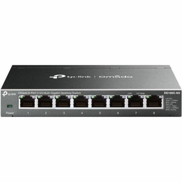 TP-Link Omada 8-Port 2.5G Multi-Gigabit Desktop Switch PORT: 8 2.5G RJ45 Ports SPEC: Desktop Steel Case FEATURE: Plug And Play - DS108G-M2