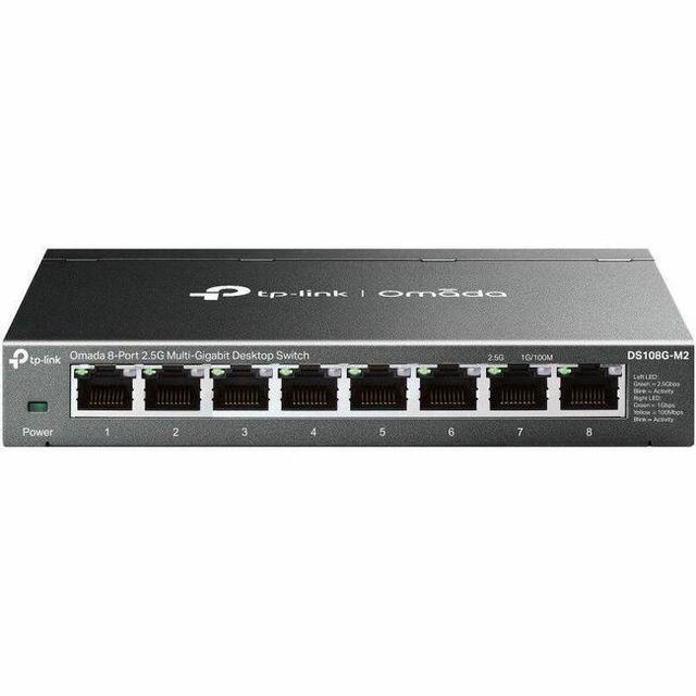 TP-Link Omada 8-Port 2.5G Multi-Gigabit Desktop Switch PORT: 8 2.5G RJ45 Ports SPEC: Desktop Steel Case FEATURE: Plug And Play - DS108G-M2
