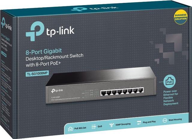 TP-Link TL-SG1008MP - Switch - 8 Ports - Unmanaged - Rack-mountabl (TL-SG1008MP)