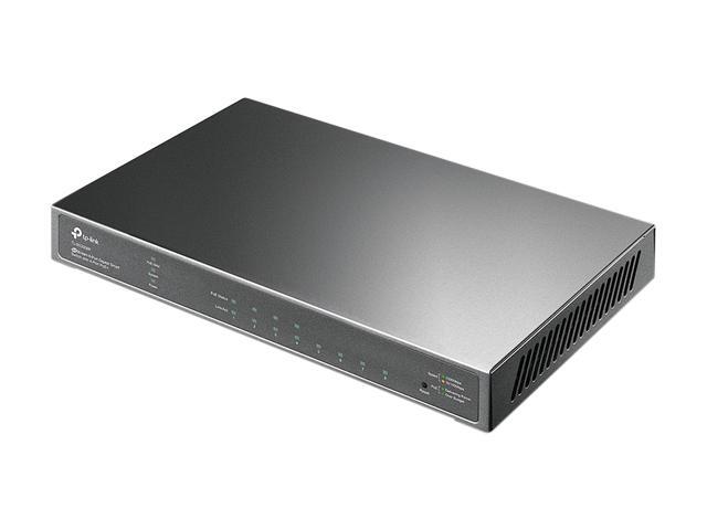 TP-Link TL-SG2008P Jetstream 8 Port Gigabit Smart Managed PoE Switch 4 PoE+ Port 62W Omada SDN Integrated PoE Recovery IPv6 Static Routing L2/L3/L4 QoS Limited Lifetime Protection