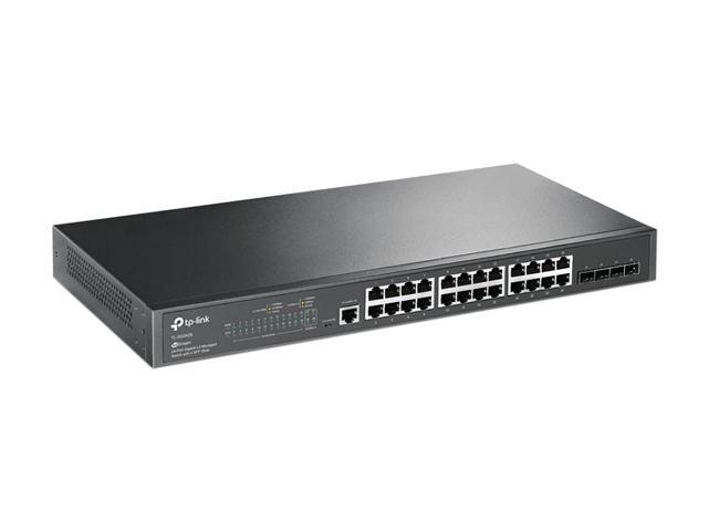 TP-Link TL-SG3428 24 Port Gigabit Switch 4 SFP Slots Omada SDN Integrated L2+ Smart Managed IPv6 Static Routing L2/L3/L4 QoS IGMP & LAG
