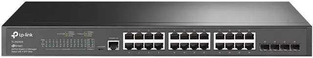 TP-Link TL-SG3428 24 Port Gigabit Switch 4 SFP Slots Omada SDN Integrated L2+ Smart Managed IPv6 Static Routing L2/L3/L4 QoS IGMP & LAG