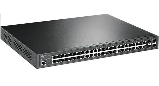 TP-Link TL-SG3452P 48 Port Gigabit L2+ Managed PoE Switch 48 PoE+ Port 384W 4 X SFP Slots PoE Auto Recovery Omada SDN Integrated IPv6 Static Routing 5 Year Manufacturer Warranty