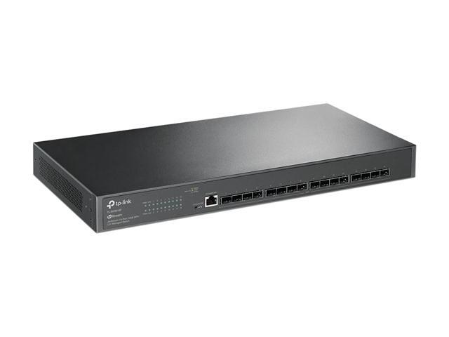 TP-Link TL-SX3016F 16 Port 10G SFP+ Enterprise Level Switch L2+ Smart Managed Omada SDN Integrated IPv6 Static Routing L2/L3/L4 QoS IGMP & LAG Limited Lifetime Protection