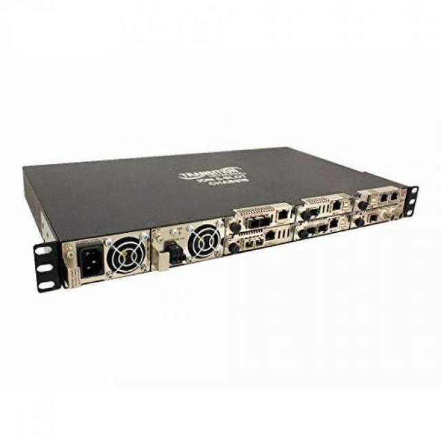 Transition Networks ION106-AAB-NA 6 Slot Ac Ion Chassis With Redundant Ac Power Supply Bundle