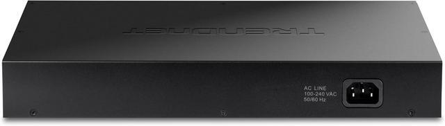 TRENDnet 10-Port 10G Unmanaged Switch TEG-S7102 8 X 10G RJ-45 Ports 2 X 10G SFP+ Ports 200Gbps Switching Capacity Rackmount Design Lifetime Protection Black