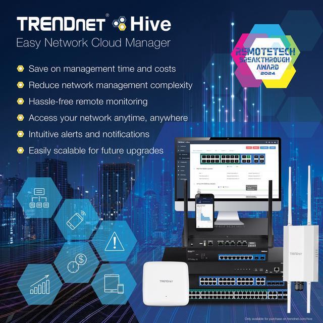 TRENDnet 10-Port Gigabit Web Smart PoE+ Switch With 8 Gigabit PoE+ Ports 2 SFP Slots 130W PoE Budget VLAN QoS LACP IPv4/IPv6 Static Routing Lifetime Protection Black TPE-1021WS