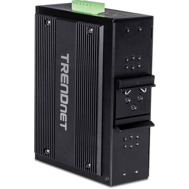 TRENDnet 10-Port Hardened Industrial Unmanaged Gigabit PoE ++ DIN-Rail Switch 4 Gigabit PoE++ Ports 4 Gigabit PoE+ 2 Gigabit Share Ports SFP Or RJ-45 360W Power Budget TI-BG104