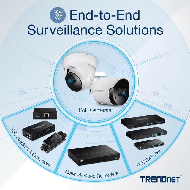 TRENDnet 10-Port Industrial Gigabit PoE+ Wall-Mounted Front Access Switch TI-PG102F 8x Gigabit PoE+ Ports 2 X Gigabit SFP Slots 240W PoE Budget DIN-Rail & Wall Mount Brackets Included IP30 Rated