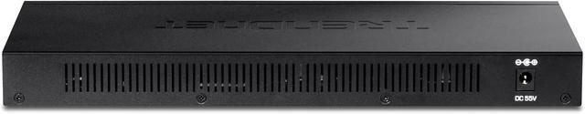 TRENDnet 16-Port Gigabit PoE+ Switch 16 X Gigabit PoE+ Ports 120W PoE Budget Up To 30W Per Port 1U 19" Rackmount Brackets Included Fanless Lifetime Protection Black TPE-TG161H