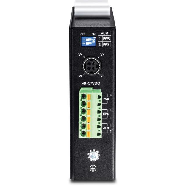 TRENDnet 5-Port Hardened Industrial Gigabit PoE+ DIN-Rail Unmanaged Switch TI-PG541