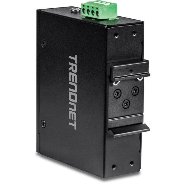 TRENDnet 5-Port Hardened Industrial Unmanaged Gigabit Switch TI-PG50 10/100/1000Mbps DIN-Rail Switch 4 X Gigabit PoE+ Ports 1 X Gigabit Port Gigabit Ethernet Network Switch
