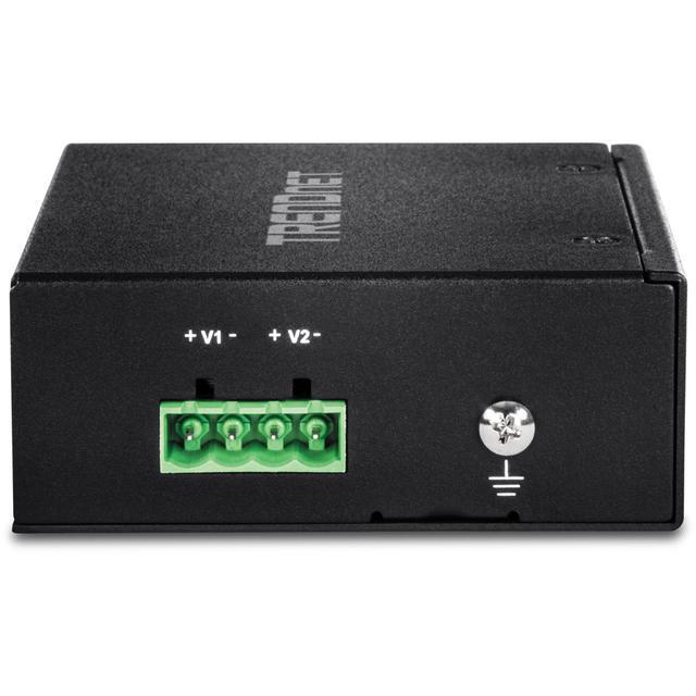 TRENDnet 5-Port Hardened Industrial Unmanaged Gigabit Switch TI-PG50 10/100/1000Mbps DIN-Rail Switch 4 X Gigabit PoE+ Ports 1 X Gigabit Port Gigabit Ethernet Network Switch