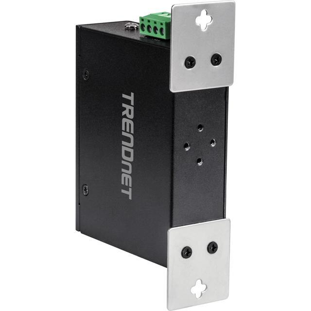 TRENDnet 5-Port Hardened Industrial Unmanaged Gigabit Switch TI-PG50 10/100/1000Mbps DIN-Rail Switch 4 X Gigabit PoE+ Ports 1 X Gigabit Port Gigabit Ethernet Network Switch