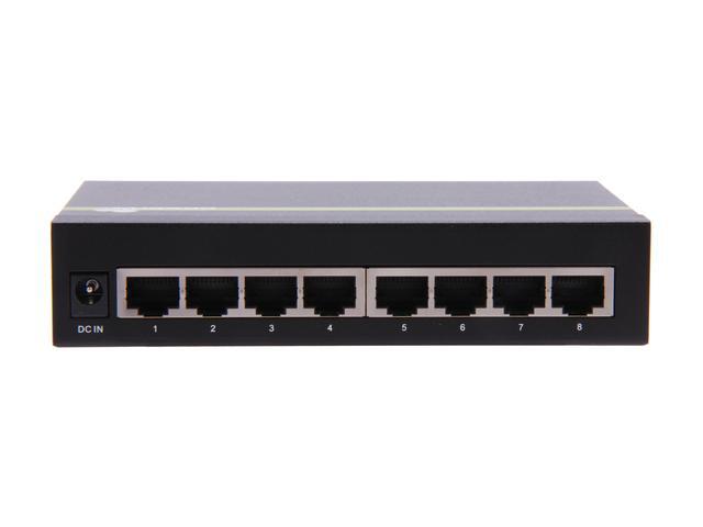 TRENDnet 8-Port Gigabit PoE+ Switch 8 X Gigabit PoE+ Ports 123W PoE Power Budget 16 Gbps Switching Capacity Desktop Switch Ethernet Network Switch Metal Black TPE-TG80G