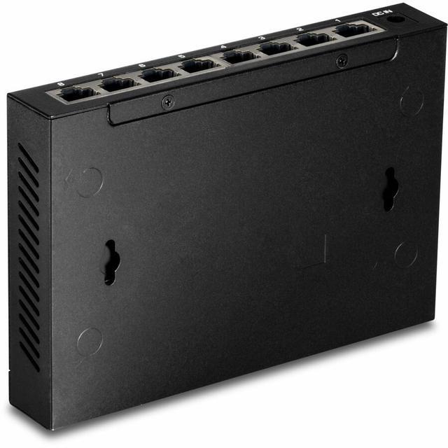 TRENDnet 8-Port Unmanaged 2.5G Switch 8 X 2.5GBASE-T Ports 40Gbps Switching Capacity Backwards Compatible With 10-100-1000Mbps Devices Fanless Wall Mountable Black TEG-S380