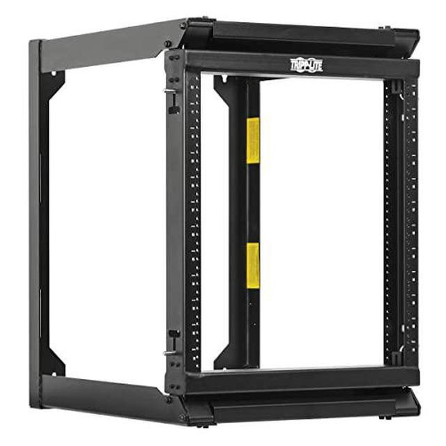 TRENDnet SRWO12US2 Wallmount Open Frame Rack 12U 2-Post Hinged Front Heavy Duty