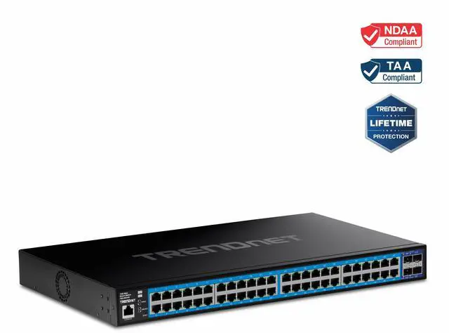 TRENDnet TEG-3524S 52-Port Gigabit Web Smart Switch with 10G SFP+ ports