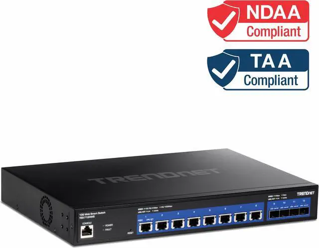 TRENDnet TEG-7124WS 12-Port 10G Web Smart Switch
