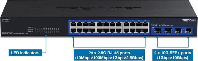 TRENDnet TEG-S50284 28-Port 2.5G Switch With 10G SFP+ Ports