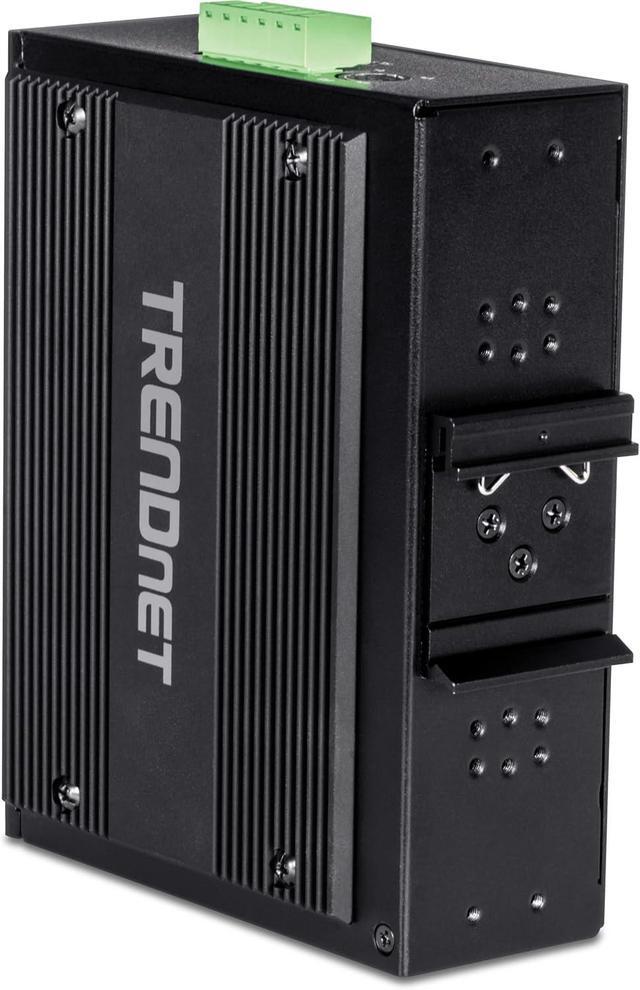 TRENDnet TI-BG104 10-Port Industrial Gigabit PoE++ DIN-Rail Switch