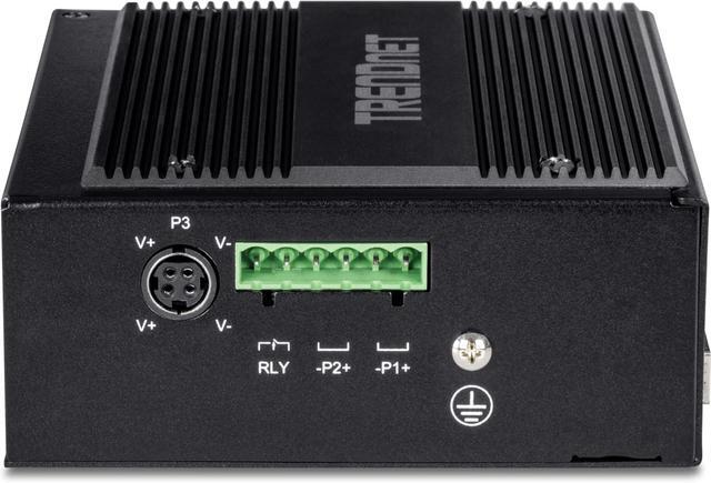 TRENDnet TI-BG104 10-Port Industrial Gigabit PoE++ DIN-Rail Switch