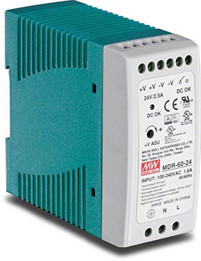 TRENDnet TI-M6024 DIN Rail 24V 60W Power Supply For TI-G50 TI-G62 TI-G80 TI-F11SFP
