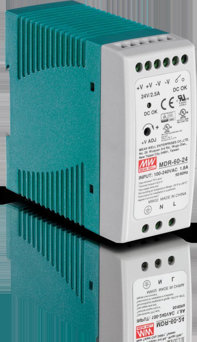 TRENDnet TI-M6024 DIN Rail 24V 60W Power Supply For TI-G50 TI-G62 TI-G80 TI-F11SFP