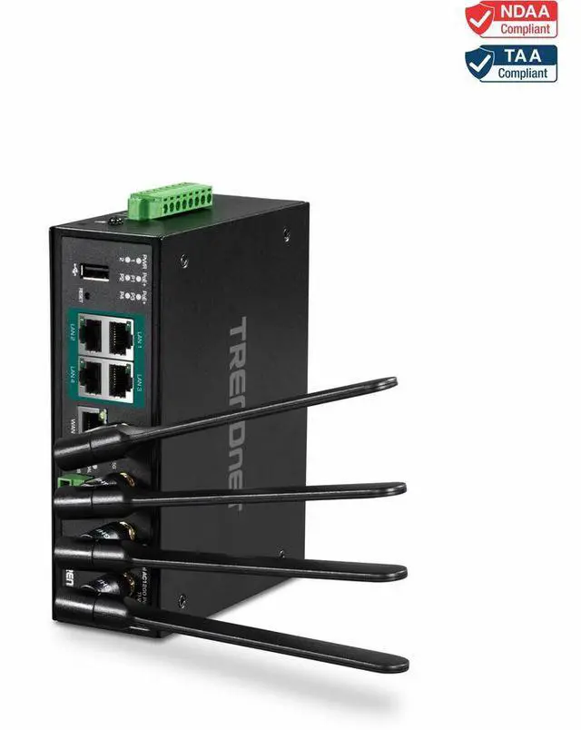 TRENDnet TI-WP100 Wi-Fi 5 IEEE 802.11ac Ethernet Wireless Router - TAA Compliant