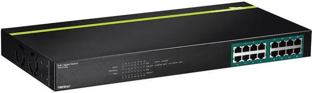 TRENDnet TPE-TG160G 16-Port Gigabit PoE+ Switch