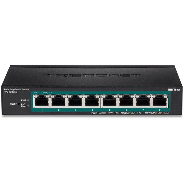 TRENDnet TPE-TG82ES (V1.0R) 8-Port Gigabit EdgeSmart PoE+ Switch