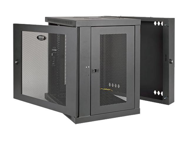 Tripp Lite 10U Wall-Mount Rack Enclosure Cabinet Hinged Back Low-Profile Switch-Depth (SRW10US)