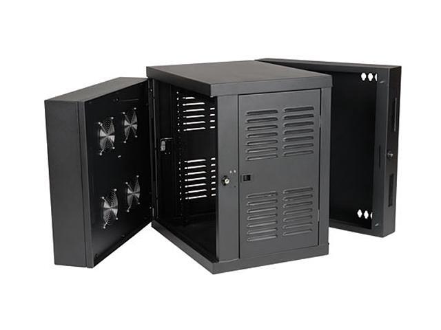Tripp Lite 12U Wall-Mount Rack Enclosure Cabinet For Harsh Environments (NEMA 12) Hinged Back Switch-Depth (SRW12USNEMA)