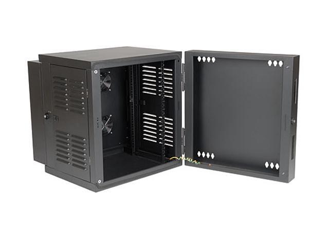 Tripp Lite 12U Wall-Mount Rack Enclosure Cabinet For Harsh Environments (NEMA 12) Hinged Back Switch-Depth (SRW12USNEMA)