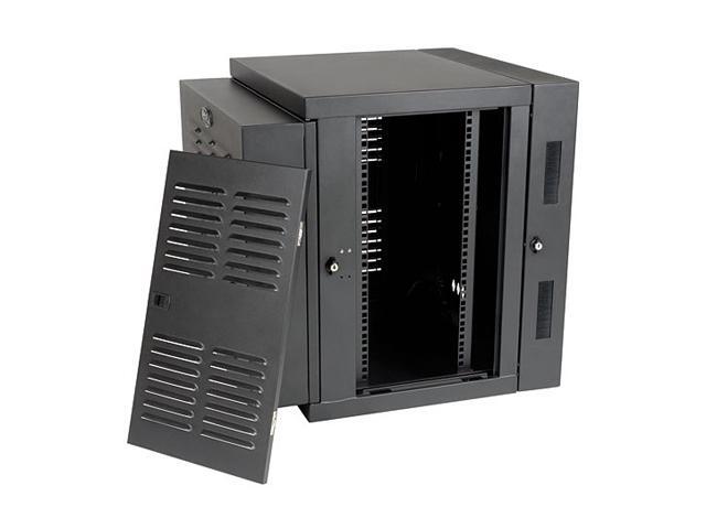 Tripp Lite 12U Wall-Mount Rack Enclosure Cabinet For Harsh Environments (NEMA 12) Hinged Back Switch-Depth (SRW12USNEMA)