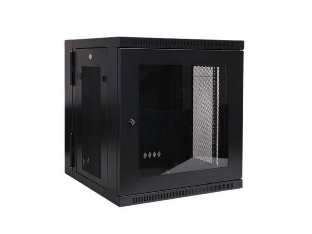 Tripp Lite 12U Wall-Mount Rack Enclosure Cabinet With Clear Acrylic Window Hinged Back Switch-Depth (SRW12USG)