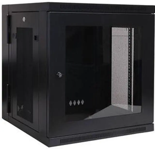 Tripp Lite 12U Wall-Mount Rack Enclosure Cabinet with Clear Acrylic Window Hinged Back Switch-Depth (SRW12USG)