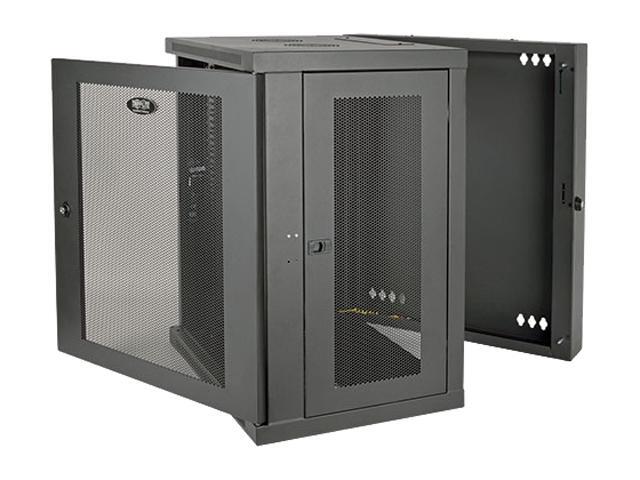 Tripp Lite 15U Wall-Mount Rack Enclosure Cabinet Hinged Back Switch-Depth (SRW15US)