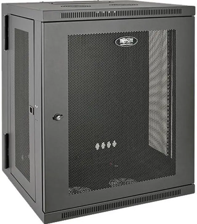 Tripp Lite 15U Wall-Mount Rack Enclosure Cabinet Hinged Back Switch-Depth (SRW15US)