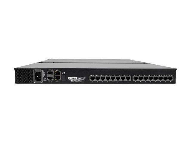 Tripp Lite 16-Port 1U Rack Console IP KVM Switch 2+1 Users W/ 19in. Screen (B070-016-19-IP2)