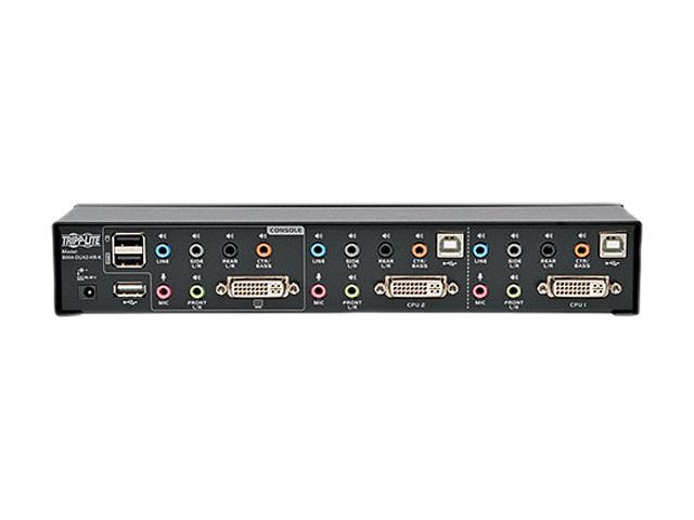 Tripp Lite 2-Port DVI Dual-Link / USB KVM Switch W/ Audio And Cables