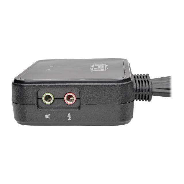 Tripp Lite 2-Port KVM Switch W/ HDMI USB Audio Cables Peripheral Sharing (B032-HUA2)